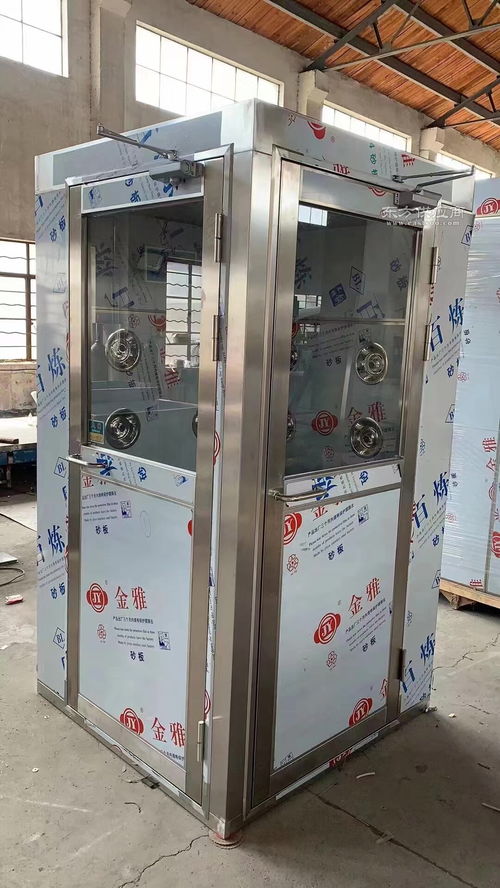 食品飲料化妝品廠標準配置轉(zhuǎn)角型L型風淋室的定制加工